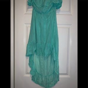 Off the shoulder teal dress SOLD